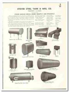Stover Steel Tank Mfg Company 1941 vintage industrial catalog