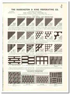 Harrington King Perforating Company 1941 vintage metal catalog Harrington King Perforating Company 1941 vintage metal catalog