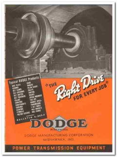 Dodge Mfg Company 1941 vintage industrial catalog power transmission