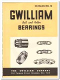 Gwilliam Company 1941 vintage industrial catalog ball roller bearings Gwilliam Company 1941 vintage industrial catalog ball roller bearings
