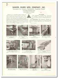 Samuel Olsen Mfg Company 1941 vintage industrial catalog conveyors Samuel Olsen Mfg Company 1941 vintage industrial catalog conveyors