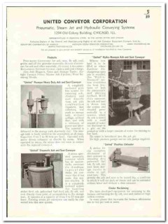United Conveyor Corp 1941 vintage industrial catalog conveying systems United Conveyor Corp 1941 vintage industrial catalog conveying systems