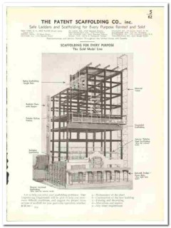 Patent Scaffolding Company 1941 vintage industrial catalog ladders