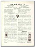 Frank Adam Electric Company 1941 vintage catalog switches breakers