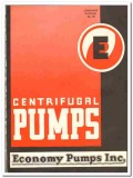 Economy Pumps Inc 1941 vintage industrial catalog centrifugal sump Economy Pumps Inc 1941 vintage industrial catalog centrifugal sump