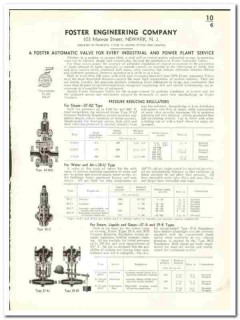 Foster Engineering Company 1941 vintage industrial catalog valves