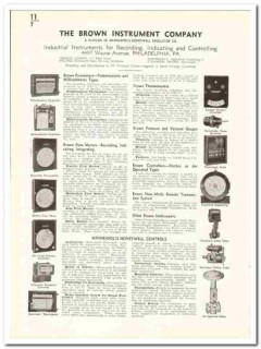 Brown Instrument Company 1941 vintage industrial catalog pyrometers Brown Instrument Company 1941 vintage industrial catalog pyrometers
