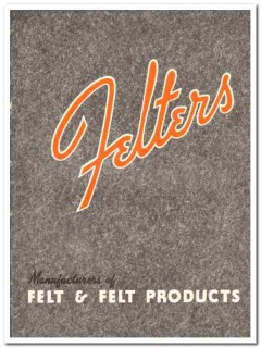 Felters Company 1941 vintage industrial catalog felt products
