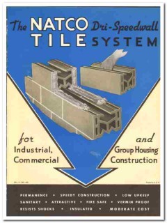 National Fireproofing Corp 1941 vintage tile catalog Dri-Speedwall