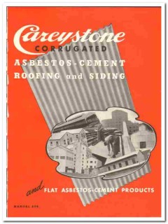 Philip Carey Company 1941 vintage roofing catalog asbestos Careystone Philip Carey Company 1941 vintage roofing catalog asbestos Careystone