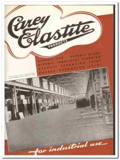 Philip Carey Company 1941 vintage flooring catalog asphalt Elastite