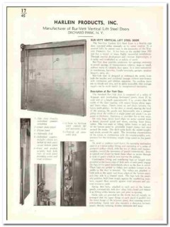 Harlein Products Inc 1941 vintage door catalog steel lift Bur-vett Harlein Products Inc 1941 vintage door catalog steel lift Bur-vett