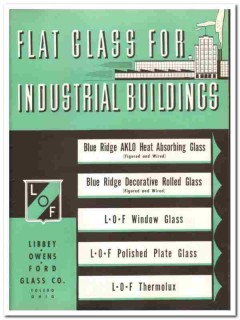 Libbey-Owens-Ford Glass Company 1941 vintage catalog flat industrial Libbey-Owens-Ford Glass Company 1941 vintage catalog flat industrial