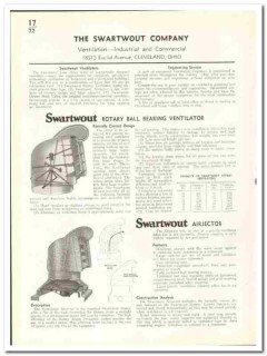 Swartwout Company 1941 vintage heating catalog ventilator industrial