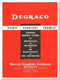 Detroit Graphite Company 1941 vintage paint catalog Degraco varnishes Detroit Graphite Company 1941 vintage paint catalog Degraco varnishes