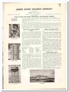Joseph Dixon Crucible Company 1941 vintage paint catalog industrial Joseph Dixon Crucible Company 1941 vintage paint catalog industrial