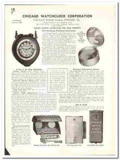 Chicago Watchclock Corp 1941 vintage industrial catalog watchman clock Chicago Watchclock Corp 1941 vintage industrial catalog watchman clock