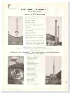 New Jersey Chimney Company 1941 vintage brick catalog perforated