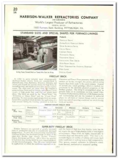 Harbison-Walker Refractories Company 1941 vintage brick catalog