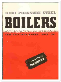 Erie City Iron Works 1941 vintage heating catalog boilers industrial