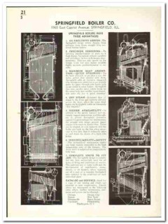 Springfield Boiler Company 1941 vintage heating catalog industrial