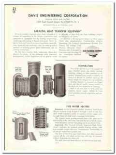 Davis Engineering Corp 1941 vintage heater catalog industrial Paracoil Davis Engineering Corp 1941 vintage heater catalog industrial Paracoil