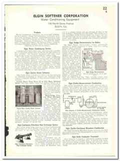 Elgin Softener Corp 1941 vintage plumbing catalog water conditioning
