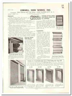 Cornell Iron Works Inc 1941 vintage door catalog rolling grilles Cornell Iron Works Inc 1941 vintage door catalog rolling grilles