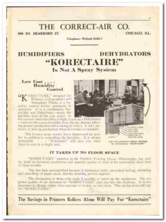 Correct-Air Company 1930 vintage heating catalog humidity Korectaire Correct-Air Company 1930 vintage heating catalog humidity Korectaire
