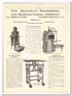 Monarch Engineering Mfg Company 1930 vintage printing catalog Monarch Engineering Mfg Company 1930 vintage printing catalog
