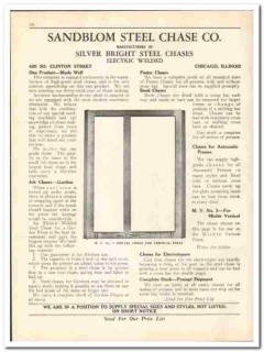 Sandblom Steel Chase Company 1930 vintage printing catalog book poster Sandblom Steel Chase Company 1930 vintage printing catalog book poster