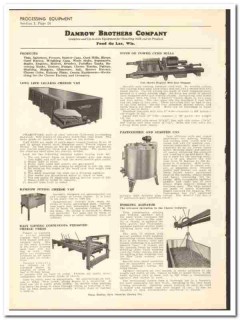 Damrow Brothers Company 1936 vintage dairy catalog cheese vat press Damrow Brothers Company 1936 vintage dairy catalog cheese vat press
