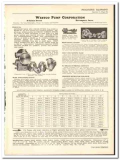 Westco Pump Corp 1936 vintage dairy catalog sanitary milk cream