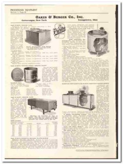 Oakes Burger Company 1936 vintage dairy catalog cheese hoops Purity