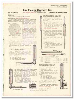 Palmer Company 1936 vintage dairy catalog industrial thermometers Palmer Company 1936 vintage dairy catalog industrial thermometers
