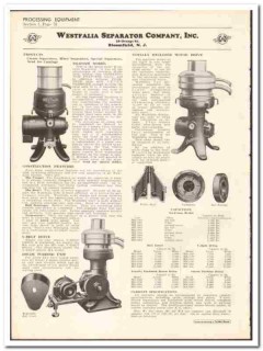 Westfalia Separator Company 1936 vintage dairy catalog cream whey