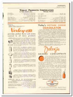 Yerley Products Corp 1936 vintage dairy catalog flavors aroma BFA