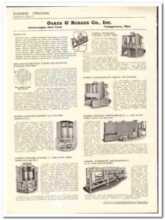 Oakes Burger Company 1936 vintage dairy catalog milk bottle can washer
