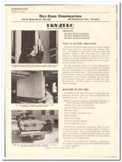 Dry-Zero Corp 1936 vintage insulation catalog dairy truck fibres