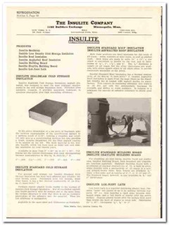 Insulite Company 1936 vintage insulation catalog cold storage