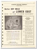 Overton Machine Company 1946 vintage dairy catalog dry milk cylinder Overton Machine Company 1946 vintage dairy catalog dry milk cylinder