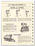 Fort Wayne Dairy Equipment Company 1946 vintage catalog filler cappers Fort Wayne Dairy Equipment Company 1946 vintage catalog filler cappers