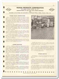 Nukem Products Corp 1946 vintage flooring catalog acid alkali dairy