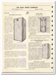 King Zeero Company 1946 vintage heating catalog ice builder cooler