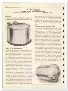 Steel Tube Products Company 1946 vintage dairy catalog tanks Steriline