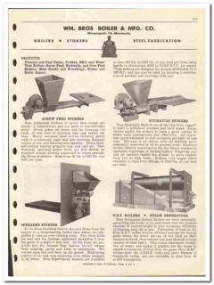 Wm Bros Boiler Mfg Company 1946 vintage dairy catalog stokers steam