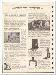 Standard Conveyor Company 1946 vintage dairy catalog case can handling