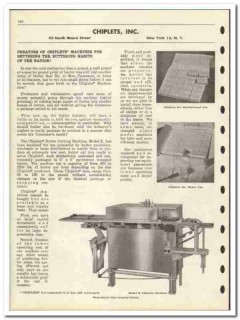 Chiplets Inc 1946 vintage dairy catalog butter cutting machines Chiplets Inc 1946 vintage dairy catalog butter cutting machines