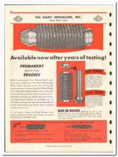 Dairy Specialties Inc 1946 vintage dairy catalog brushes hand machine Dairy Specialties Inc 1946 vintage dairy catalog brushes hand machine