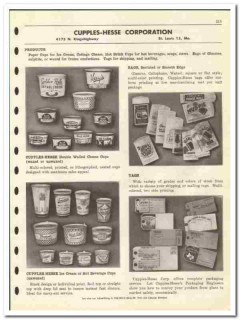 Cupples-Hesse Corp 1946 vintage dairy catalog containers cups bags Cupples-Hesse Corp 1946 vintage dairy catalog containers cups bags